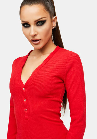 Cherry Wake My Heart Sleep Romper