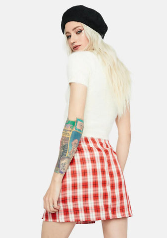 Playful in Plaid Mini Skirt