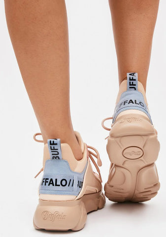 Beige Pink CLD Chai Platform Sneakers