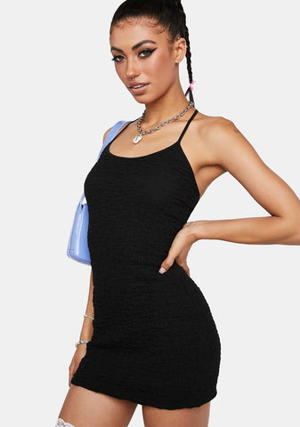 Textured Mini Dress