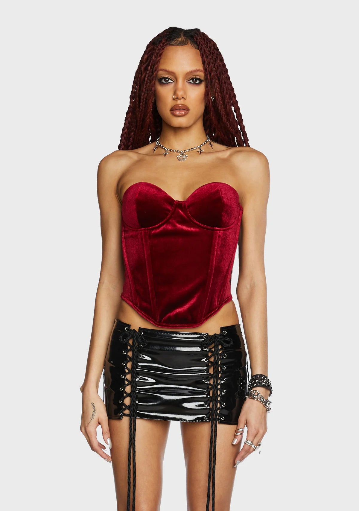 Bloodlust Velvet Corset Top