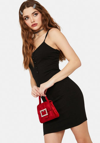 Night What Goes Around Button Up Tank Dress