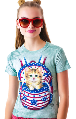 Patriotic Pussy Backpack Tee