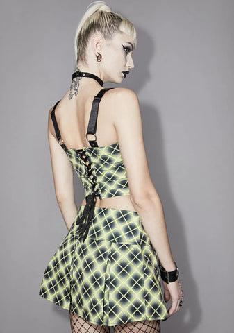 Vile And Entitled Plaid Mini Skirt