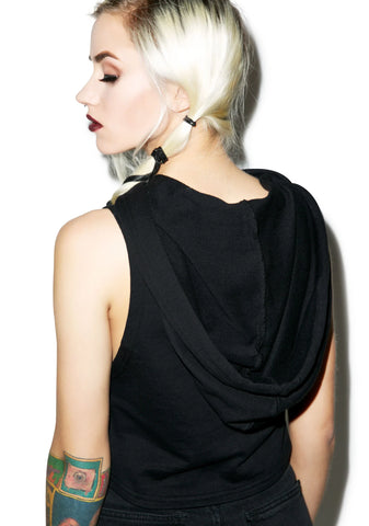 Everything Sucks Crop Hoodie