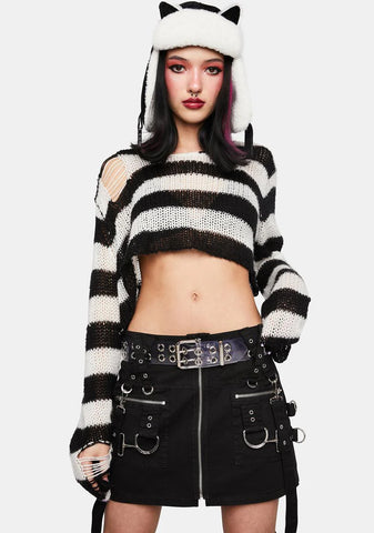 Clear Vinyl Double Grommet Belt