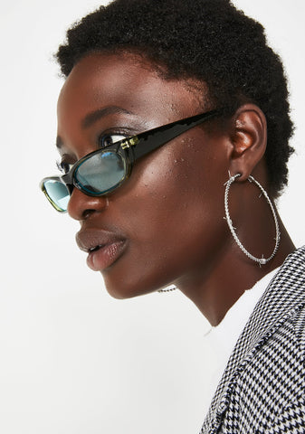 Can't Buy Love Rectangle Sunglasses