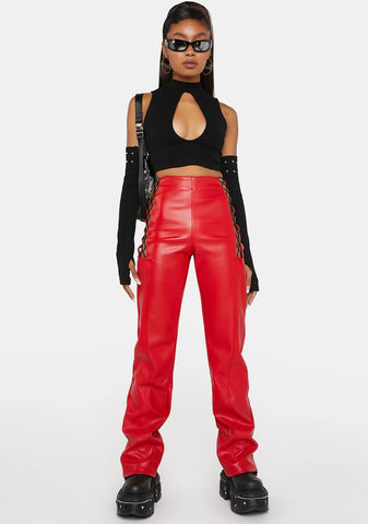 Jaxon Vegan Leather Pants