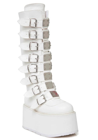 Damned-318 Platform Knee High Boots