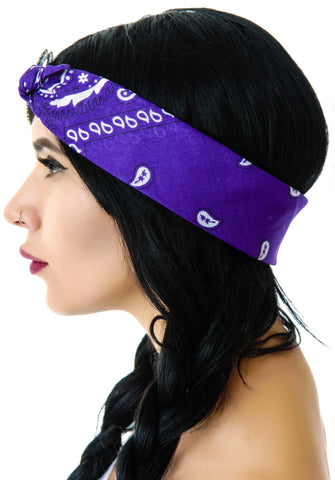 Mercutio Scarf Headpiece - Red