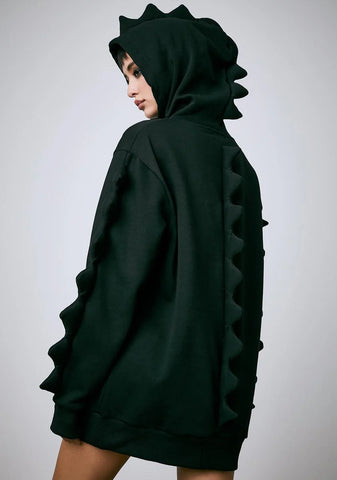 Dark Dino Mighty Oversized Hoodie