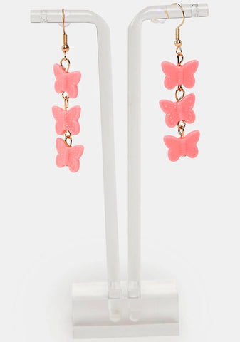 Three's A Charm Drop Earrings