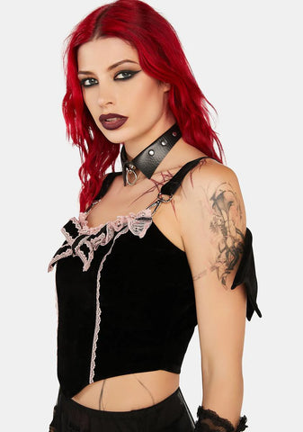 Bustier Bat Wing Top