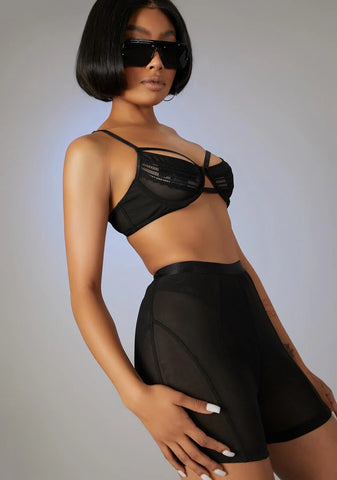 Play My Game Biker Shorts Set