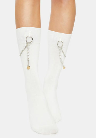 Of The Moment Chain Crew Socks