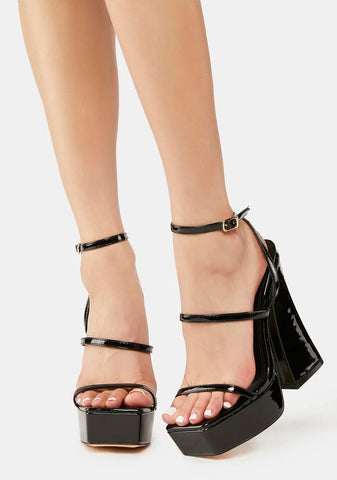 Black Howler Platform Heels