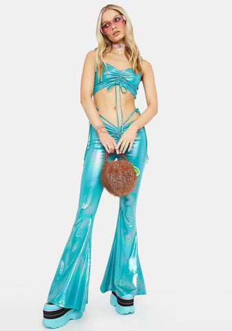 Siren Calling Metallic Crop Tank