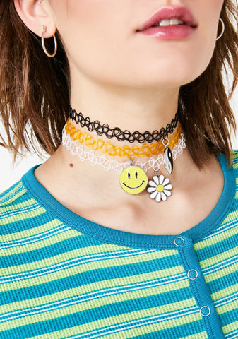 Sunshine Tripster Tattoo Choker Set