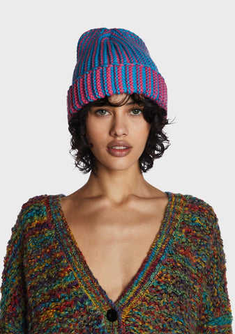 Sapphire Good Shivers Knit Beanie