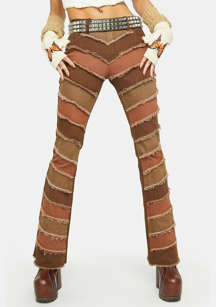 Ride The Wind Patchwork Jeans