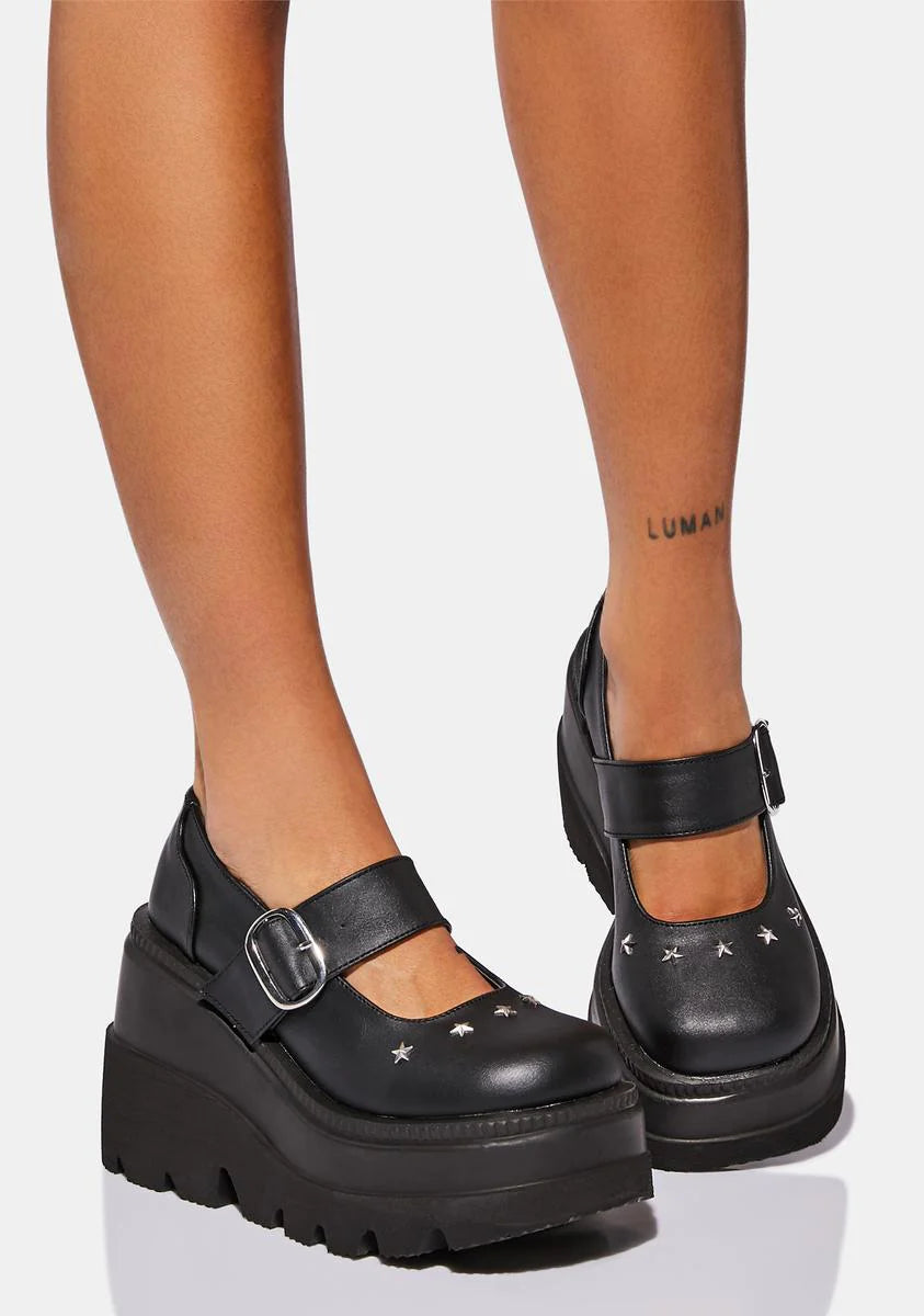 Shaker-23 Platform Mary Janes