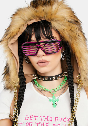 Purp Electric Dune Light-Up Sunglasses