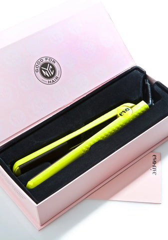 Electric Yellow Ceramic Styling Iron
