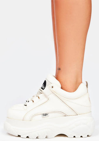 Off White Classic Low Leather Platform Sneakers