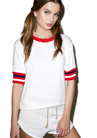 Cropped Varsity Sweatshirt