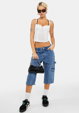 Tabi Cotton Lace Corset