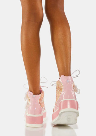 Pink Slacker-50 Holographic Boots