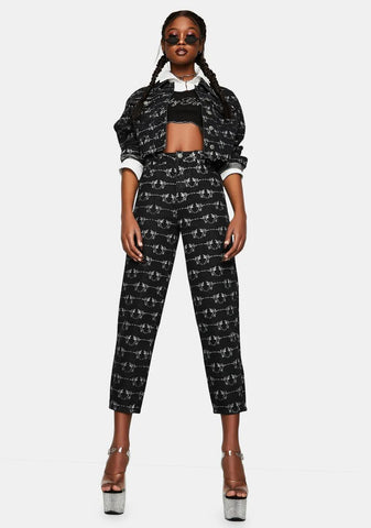 Cherub Print Mom Jeans