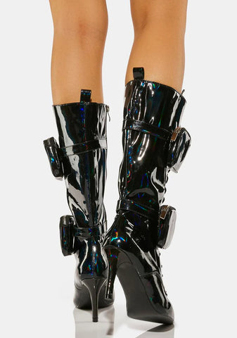 Slick From The Future Heeled Boots