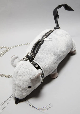 Gutter Punk Rat Crossbody Purse