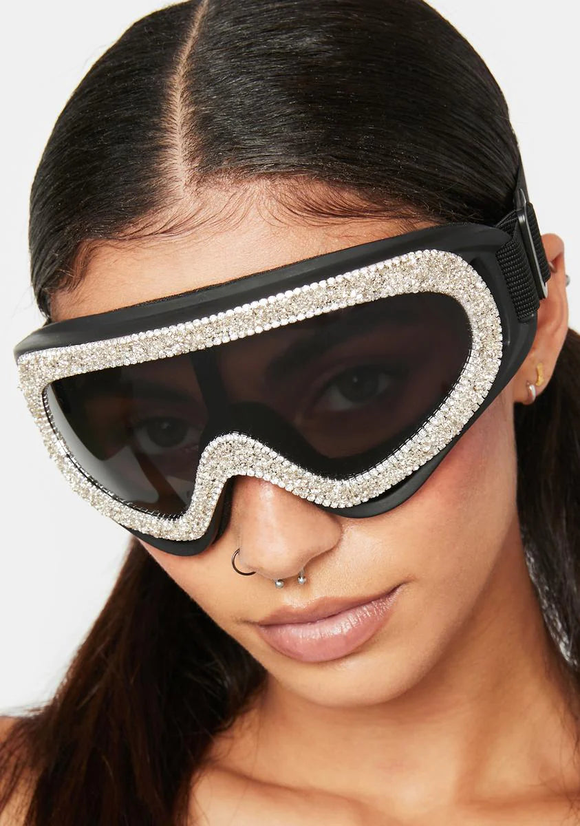 Midnight Freaky Encounters Rhinestone Goggles