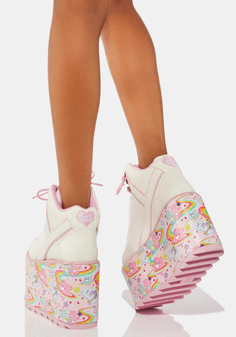 Qozmo Cosmic Care Bears Platform Sneakers