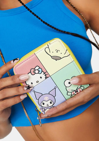 Sanrio Hello Kitty And Friends Color Block Wallet