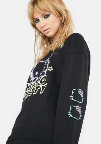Hello Kitty Neon Crewneck Sweatshirt