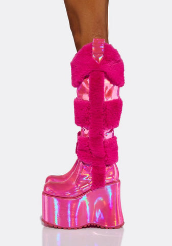 Snowy Rodeo Knee High Boots