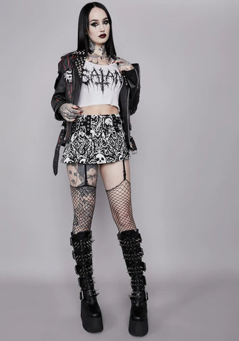 Trading Nightmares Pleated Skirt