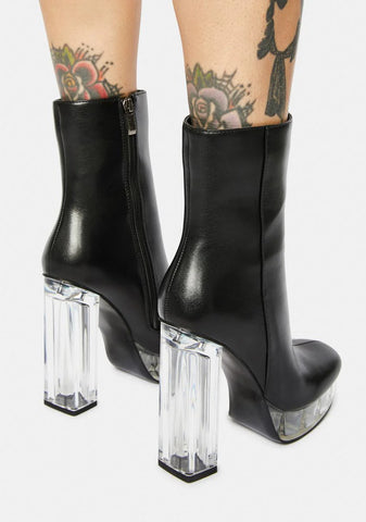 Tis The Season Chunky Heel Boots