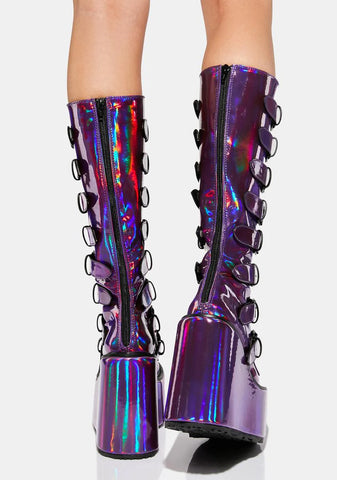 Swing-815 Platform Knee High Boots