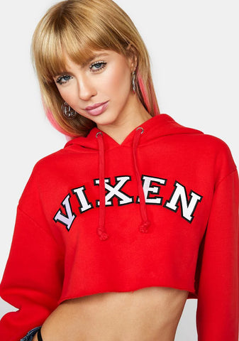 Hot Stare Cropped Hoodie