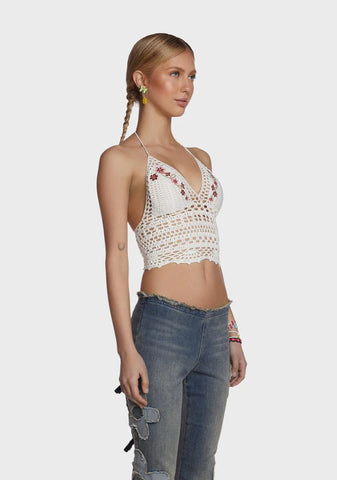 Summer Air Crochet Crop Top