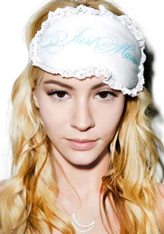 Just Married Eye Mask