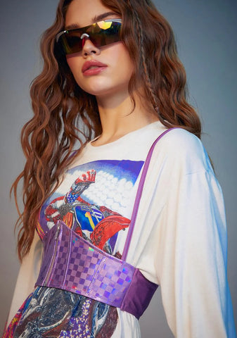 Light Chaser Holographic Underbust Corset