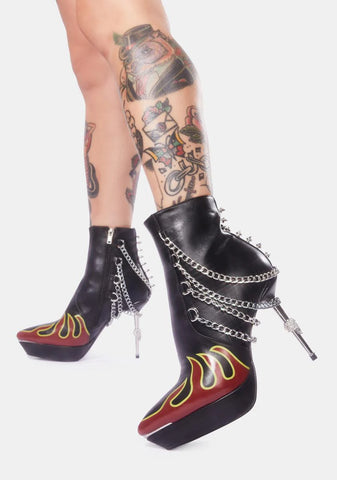 Burn Notice Chain Booties