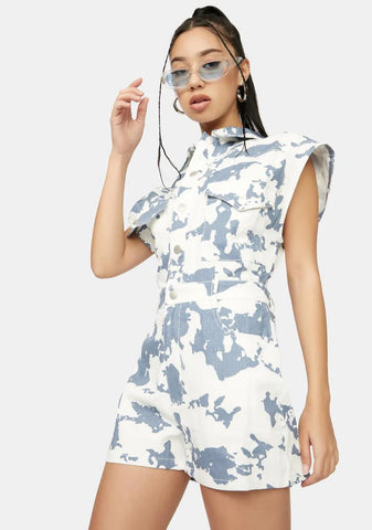 Fierce Talks Denim Utility Romper