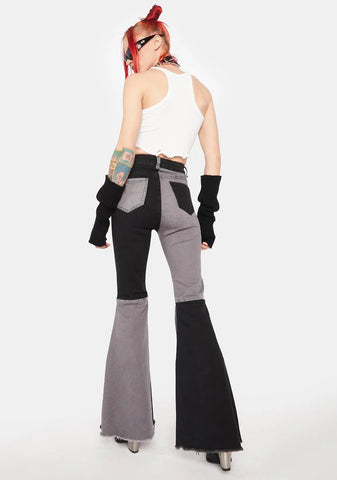 Night Dreams Don't Die Flare Jeans