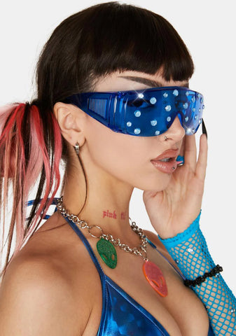 Royal Ready To Glow Rhinestone Sunglasses